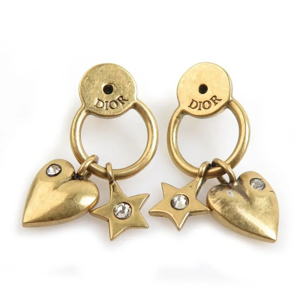 Christian Dior Earrings Size 2.5 J'a - Picture 5 of 8